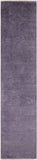 Grey Full Pile Overdyed Hand Knotted Wool Runner Rug - 2' 7" X 11' 10" - Golden Nile