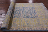 Blue William Morris Handmade Wool Rug - 5' 0" X 9' 10" - Golden Nile