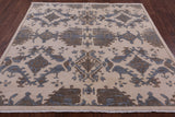 Ivory Square William Morris Hand Knotted Wool Rug - 6' 1" X 6' 2" - Golden Nile