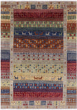 Tribal Gabbeh Handmade Wool Rug - 6' 10" X 9' 8" - Golden Nile