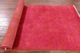 Full Pile Overdyed Hand Knotted Wool Runner Rug - 4' 2" X 10' 4" - Golden Nile