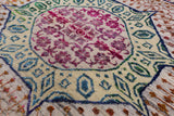 Geometric Persian Mamluk Hand Knotted Wool & Silk Rug - 8' 2" X 9' 9" - Golden Nile