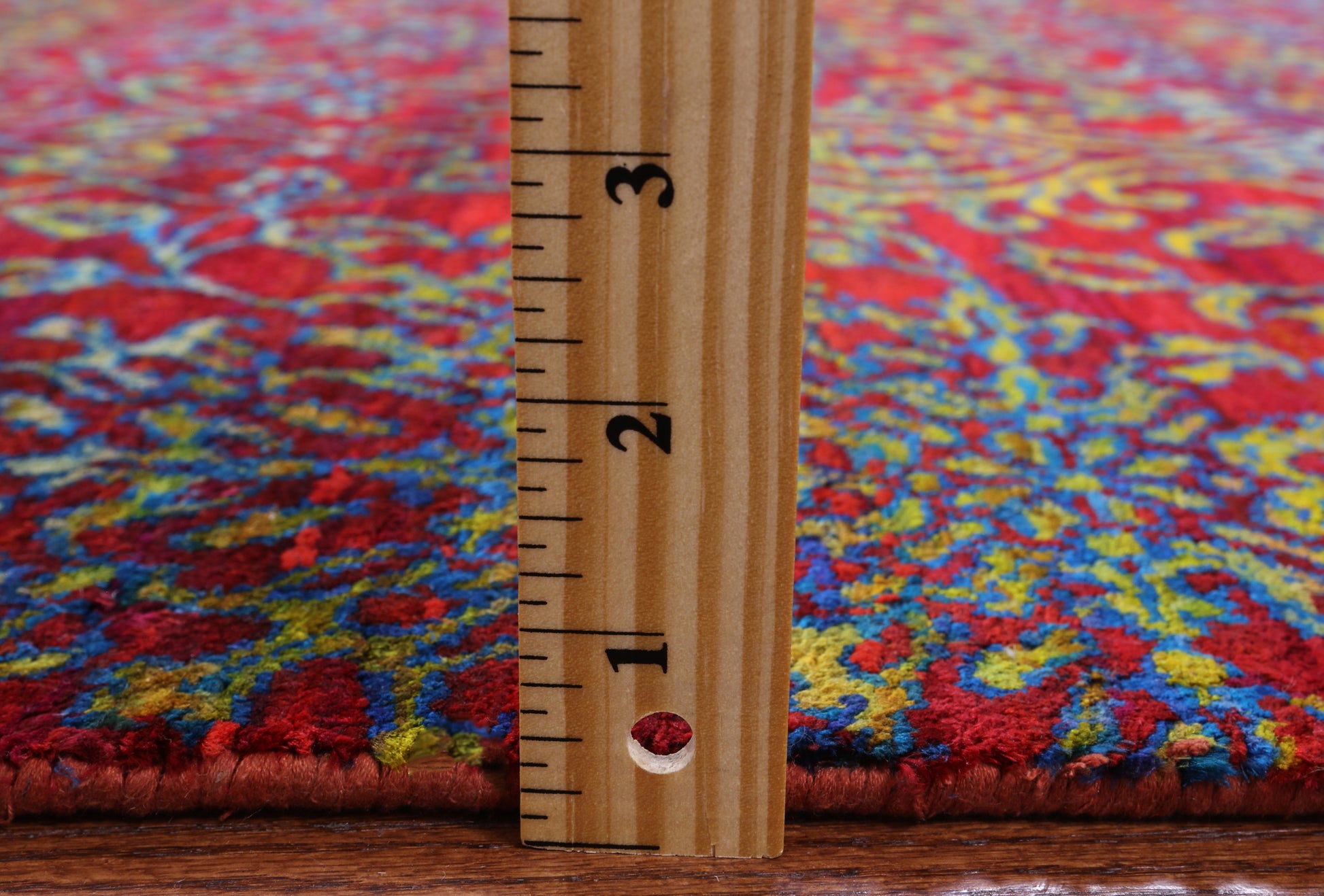 Red Persian Hand Knotted 100% Silk Rug - 7' 10" X 9' 8" - Golden Nile