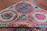 Geometric Persian Mamluk Hand Knotted Wool & Silk Rug - 8' 0" X 10' 2" - Golden Nile