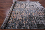 Modern Hand Knotted Wool & Silk Rug - 8' 11" X 12' 1" - Golden Nile