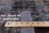 Modern Hand Knotted Wool & Silk Rug - 8' 11" X 12' 1" - Golden Nile