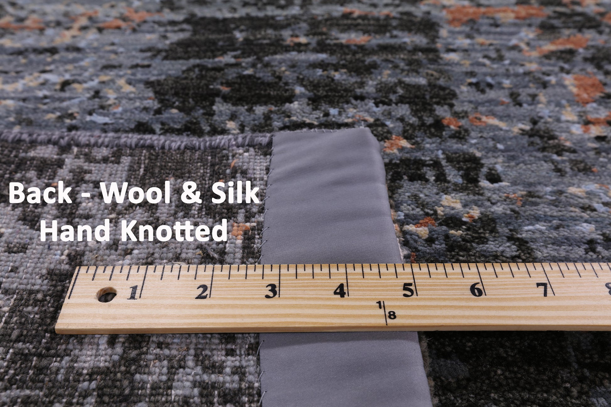 Modern Hand Knotted Wool & Silk Rug - 8' 11" X 12' 1" - Golden Nile