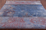 Abstract Modern Hand Knotted Wool & Silk Rug - 9' 1" X 12' 1" - Golden Nile