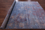 Abstract Modern Hand Knotted Wool & Silk Rug - 9' 1" X 12' 1" - Golden Nile