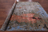 Abstract Modern Handmade Wool & Silk Rug - 9' 0" X 12' 0" - Golden Nile