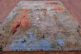 Abstract Modern Handmade Wool & Silk Rug - 9' 0" X 12' 0" - Golden Nile