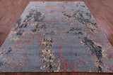 Modern Hand Knotted Wool & Silk Rug - 7' 11" X 10' 1" - Golden Nile