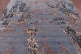 Modern Hand Knotted Wool & Silk Rug - 7' 11" X 10' 1" - Golden Nile