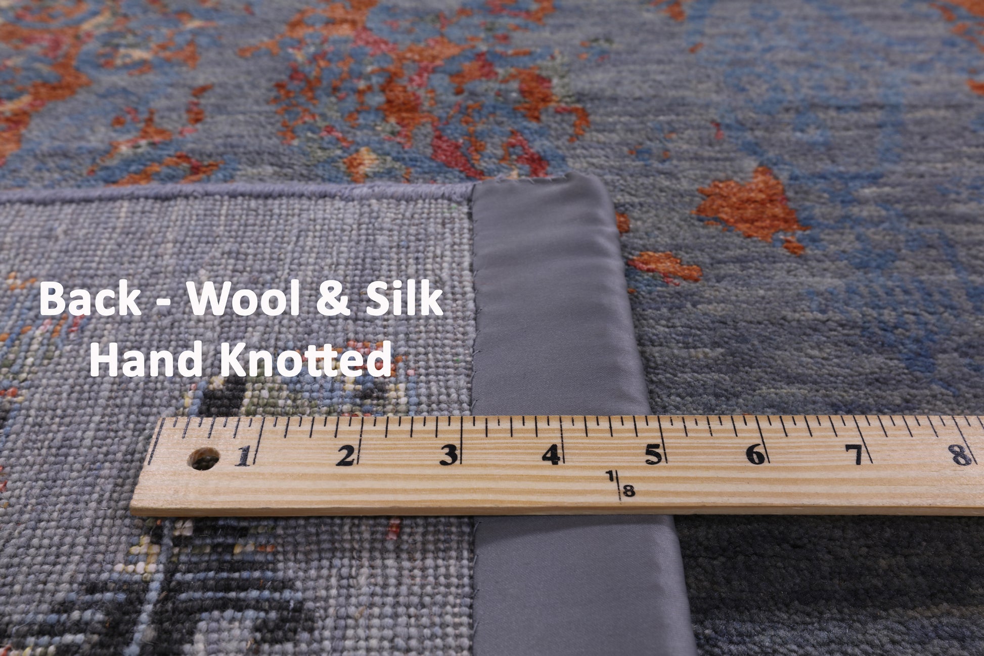 Modern Hand Knotted Wool & Silk Rug - 7' 11" X 10' 1" - Golden Nile