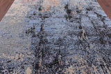 Abstract Contemporary Handmade Wool & Silk Rug - 8' 0" X 10' 0" - Golden Nile