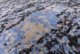 Abstract Contemporary Handmade Wool & Silk Rug - 8' 0" X 10' 0" - Golden Nile