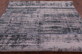 Abstract Contemporary Hand Knotted Wool & Silk Rug - 8' 0" X 10' 3" - Golden Nile