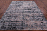 Abstract Contemporary Hand Knotted Wool & Silk Rug - 8' 0" X 10' 3" - Golden Nile