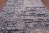Abstract Contemporary Hand Knotted Wool & Silk Rug - 8' 0" X 10' 3" - Golden Nile