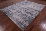 Abstract Contemporary Hand Knotted Wool & Silk Rug - 8' 0" X 10' 3" - Golden Nile