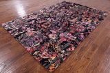 Modern Handmade Wool & Silk Rug - 6' 2" X 9' 1" - Golden Nile