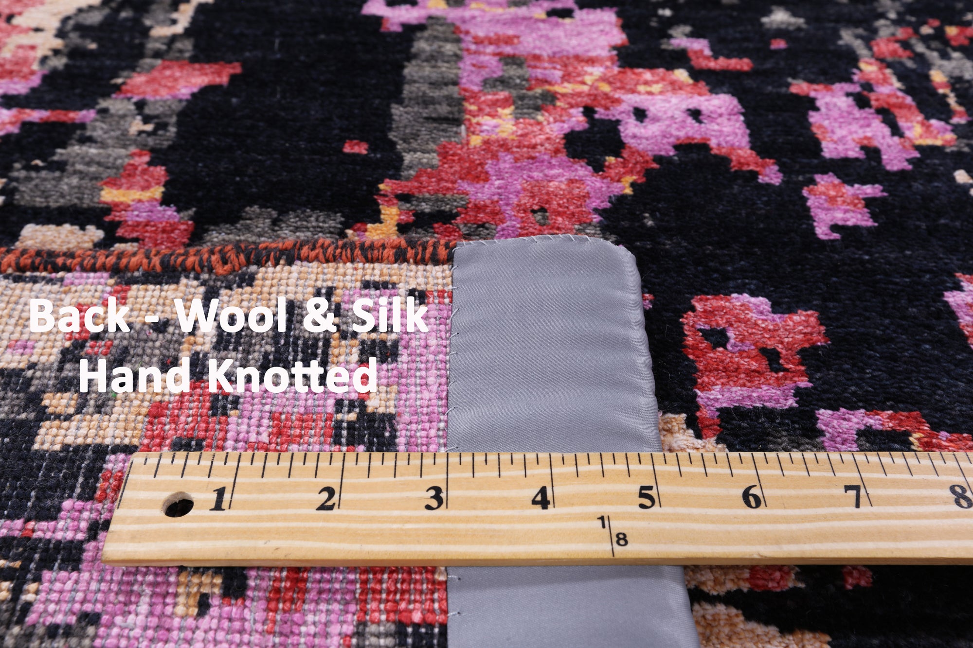 Modern Handmade Wool & Silk Rug - 6' 2" X 9' 1" - Golden Nile