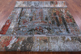 Modern Handmade Wool & Silk Rug - 6' 2" X 9' 2" - Golden Nile