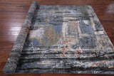 Urban Design Modern Hand Knotted Wool & Silk Rug - 6' 1" X 9' 1" - Golden Nile