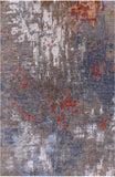 Contemporary Hand Knotted Wool & Silk Rug - 6' 0" X 9' 2" - Golden Nile