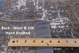 Contemporary Hand Knotted Wool & Silk Rug - 6' 0" X 9' 2" - Golden Nile