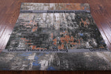 Modern Handmade Wool & Silk Rug - 4' 1" X 6' 2" - Golden Nile
