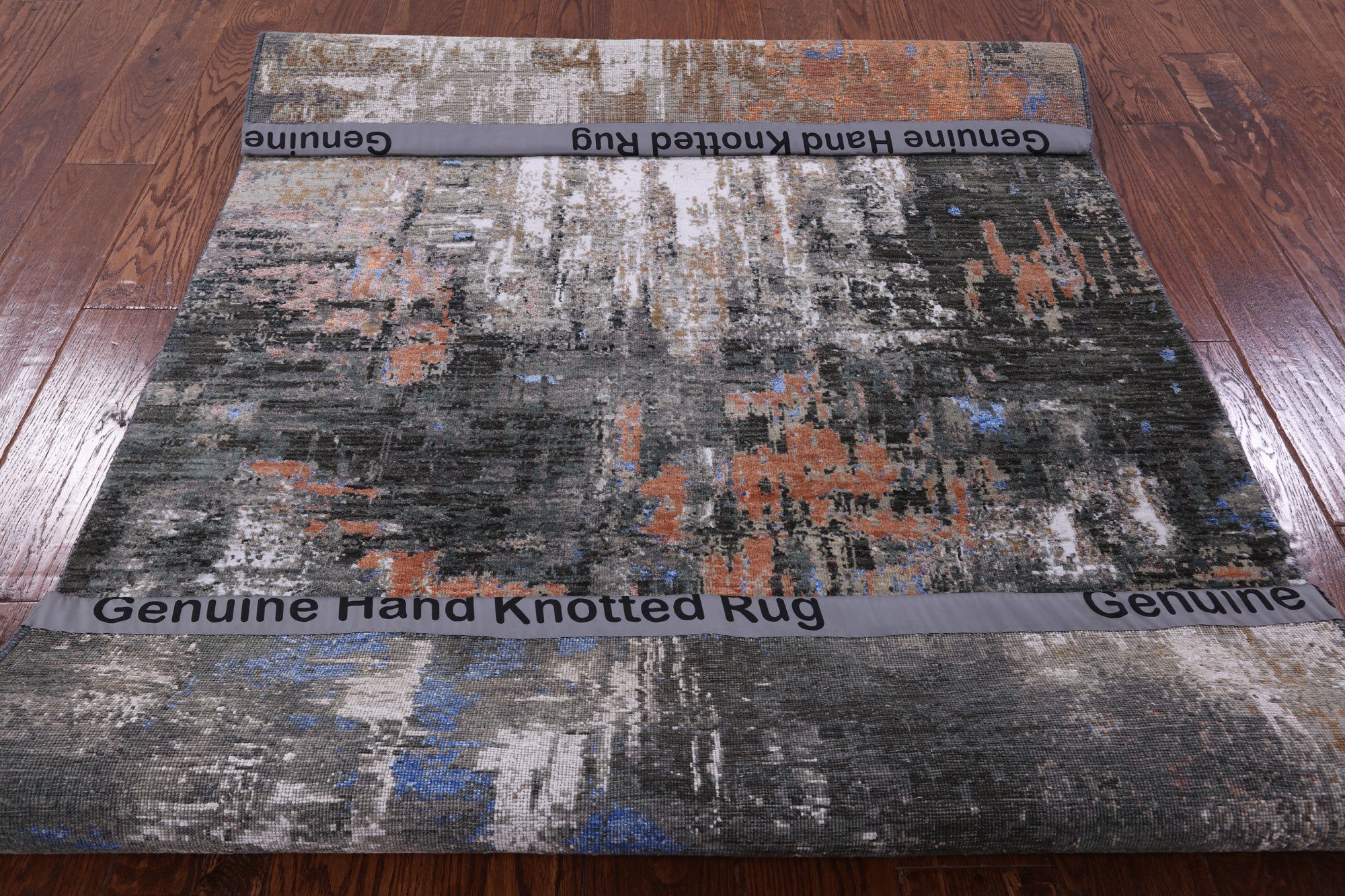Modern Handmade Wool & Silk Rug - 4' 1" X 6' 2" - Golden Nile