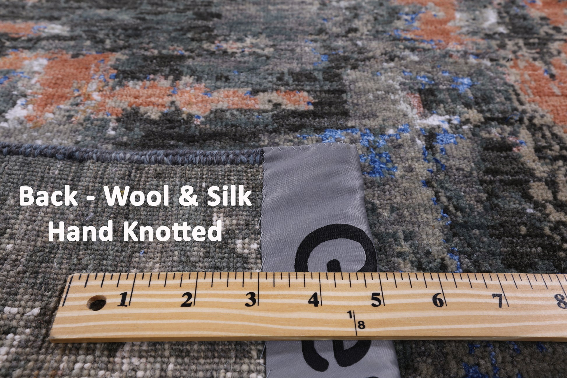 Modern Handmade Wool & Silk Rug - 4' 1" X 6' 2" - Golden Nile