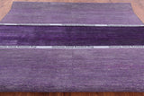 Purple Savannah Grass Handmade Wool & Silk Rug - 10' 1" X 14' 3" - Golden Nile