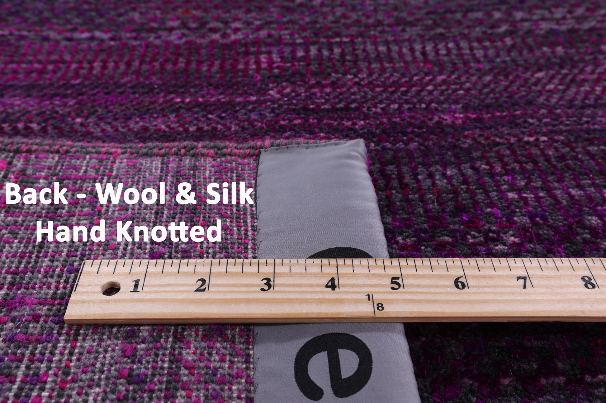 Purple Savannah Grass Hand Knotted Wool & Silk Rug - 8' 11" X 18' 3" - Golden Nile