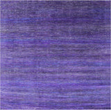 Purple Square Savannah Grass Handmade Wool & Silk Rug - 9' 9" X 10' 0" - Golden Nile