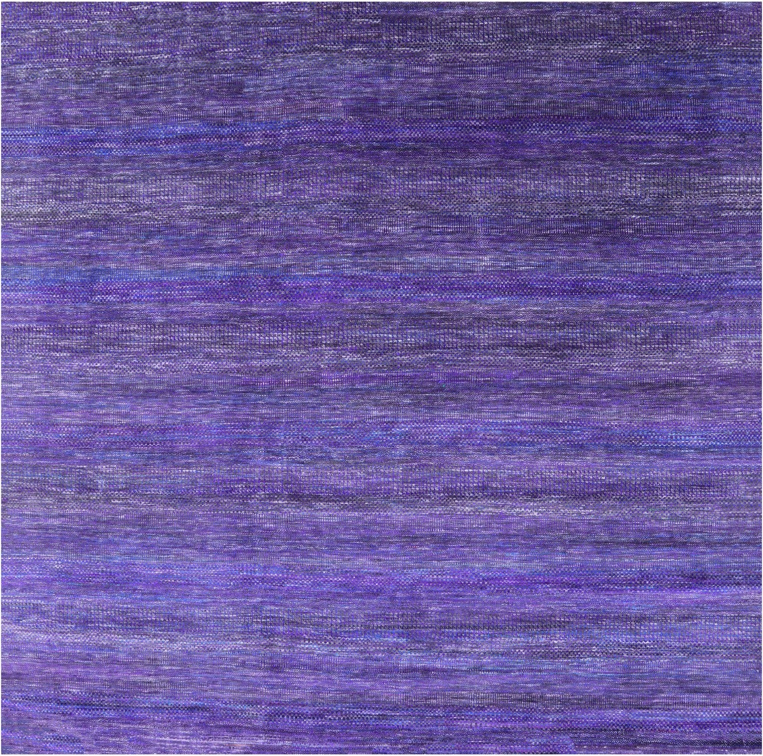 Purple Square Savannah Grass Handmade Wool & Silk Rug - 9' 9" X 10' 0" - Golden Nile