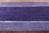 Purple Square Savannah Grass Handmade Wool & Silk Rug - 9' 9" X 10' 0" - Golden Nile