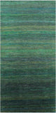 Green Savannah Grass Handmade Wool & Silk Rug - 5' 10" X 12' 0" - Golden Nile