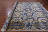 Geometric Persian Mamluk Handmade Wool Rug - 8' 11" X 11' 11" - Golden Nile