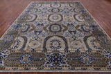 Geometric Persian Mamluk Handmade Wool Rug - 8' 11" X 11' 11" - Golden Nile