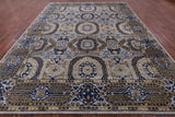 Geometric Persian Mamluk Handmade Wool Rug - 8' 11" X 11' 11" - Golden Nile