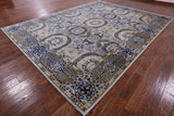 Geometric Persian Mamluk Handmade Wool Rug - 8' 11" X 11' 11" - Golden Nile