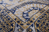Geometric Persian Mamluk Handmade Wool Rug - 8' 11" X 11' 11" - Golden Nile