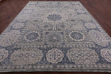 Geometric Persian Mamluk Hand Knotted Wool Rug - 10' 1" X 13' 10" - Golden Nile