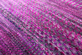 Purple Savannah Grass Hand Knotted Wool & Silk Rug - 2' 7" X 18' 1" - Golden Nile