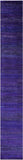 Purple Savannah Grass Hand Knotted Wool & Silk Runner Rug - 2' 6" X 18' 2" - Golden Nile