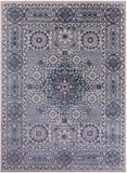 Ivory Geometric Persian Mamluk Hand Knotted Wool Rug - 10' 2" X 14' 0" - Golden Nile