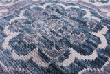 Ivory Geometric Persian Mamluk Hand Knotted Wool Rug - 10' 2" X 14' 0" - Golden Nile