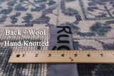 Ivory Geometric Persian Mamluk Hand Knotted Wool Rug - 10' 2" X 14' 0" - Golden Nile